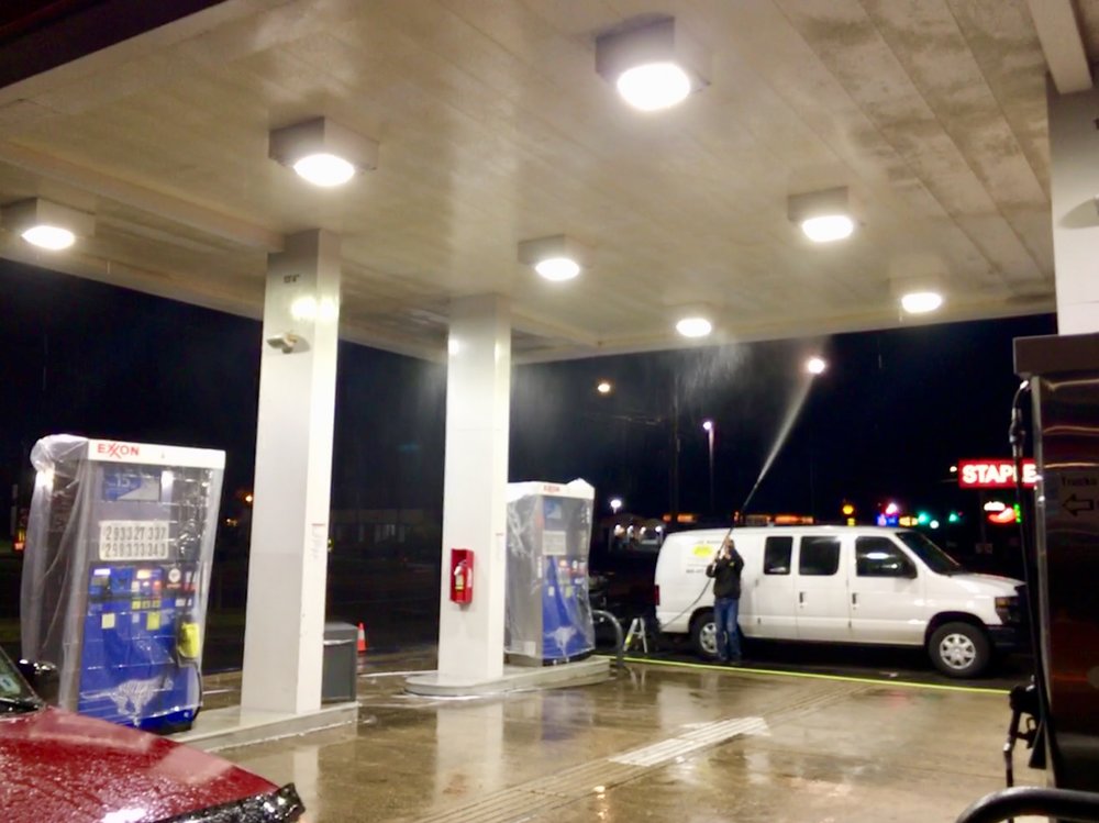 Pressure Washing for Gas Station in Southington CT