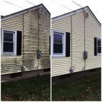 House Washing Plainville CT by Sparkle Pressure Wash LLC before and after